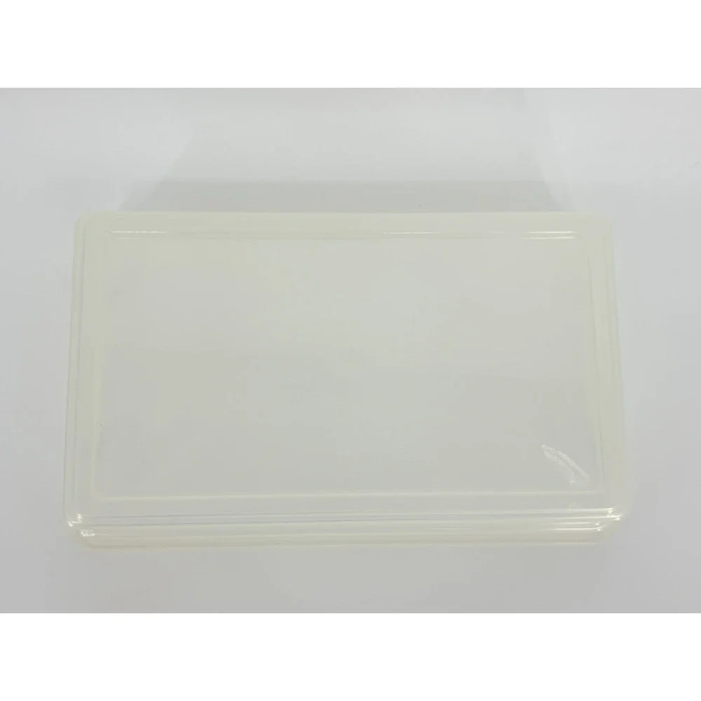 Vintage Rubbermaid Keepers 0286 Storage Box Slate Blue Lid Clear Container